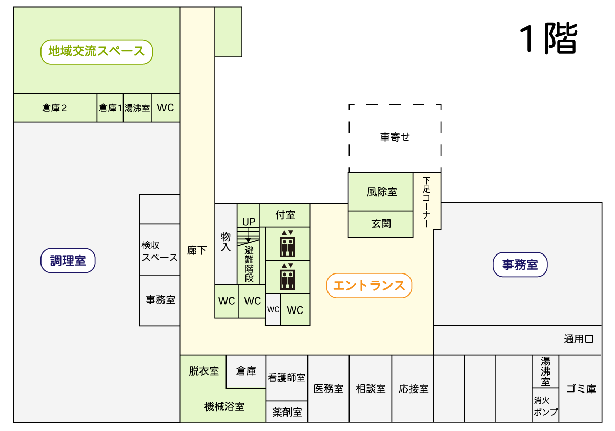 フロアマップ1階