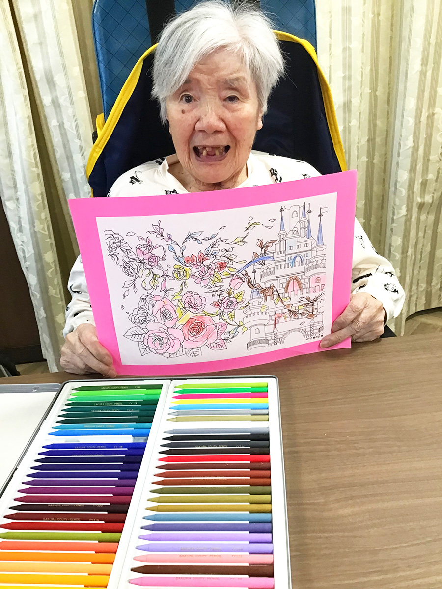 書道&塗り絵レク